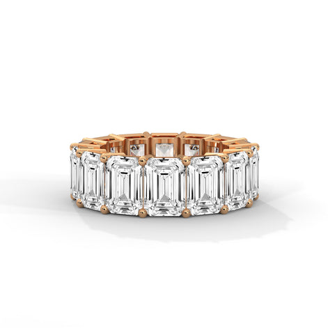 Regal Emerald Eternity Band