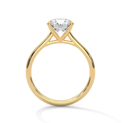 V Shine Solitaire Rings