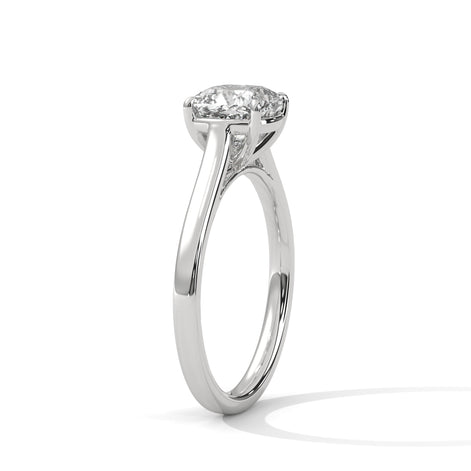 Velvet Cushion Solitaire Ring