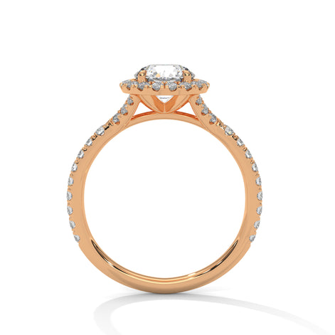 Veloura Round Halo Elegance Ring