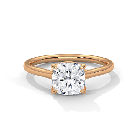 Radiant Cushion Solitaire Ring