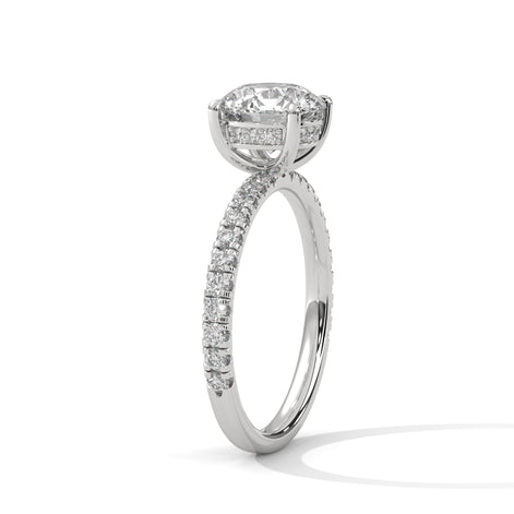 Aurum Sparkle Halo Ring